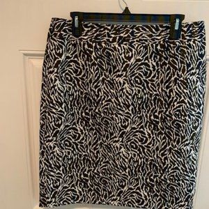 Ann Taylor Loft Cotton/Silk Pencil Skirt Size 12